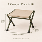 Tavqerio™ GroveSwitch Folding Picnic Stool & Tray