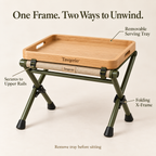 Tavqerio™ GroveSwitch Folding Picnic Stool & Tray