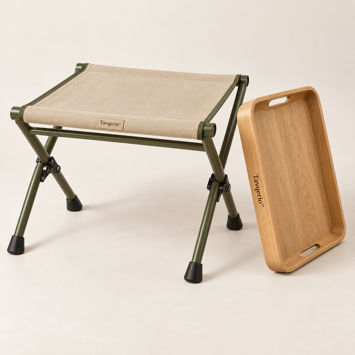 Tavqerio™ GroveSwitch Folding Picnic Stool & Tray