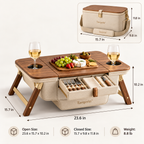 Tavqerio™ Convertible Picnic Cooler Table