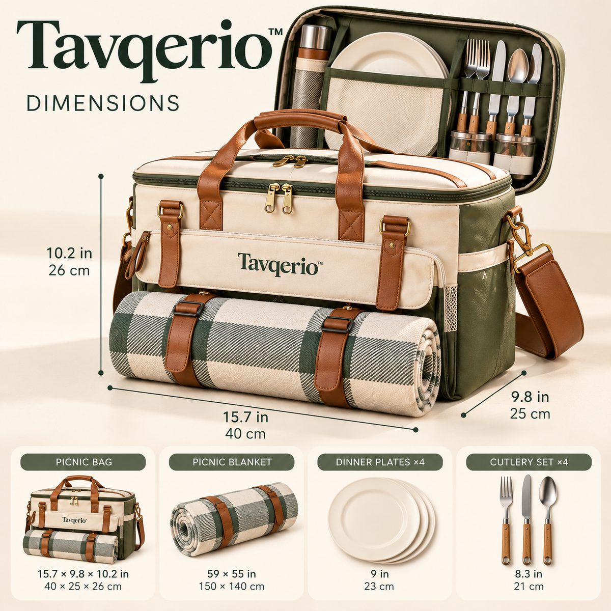Tavqerio™ MeadowDock™ Modular Picnic Serving Station