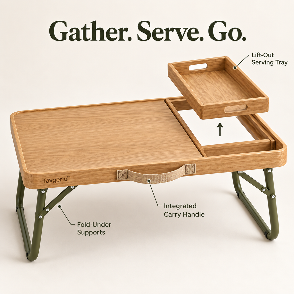 Tavqerio™ MeadowFold Tray-Top Picnic Table