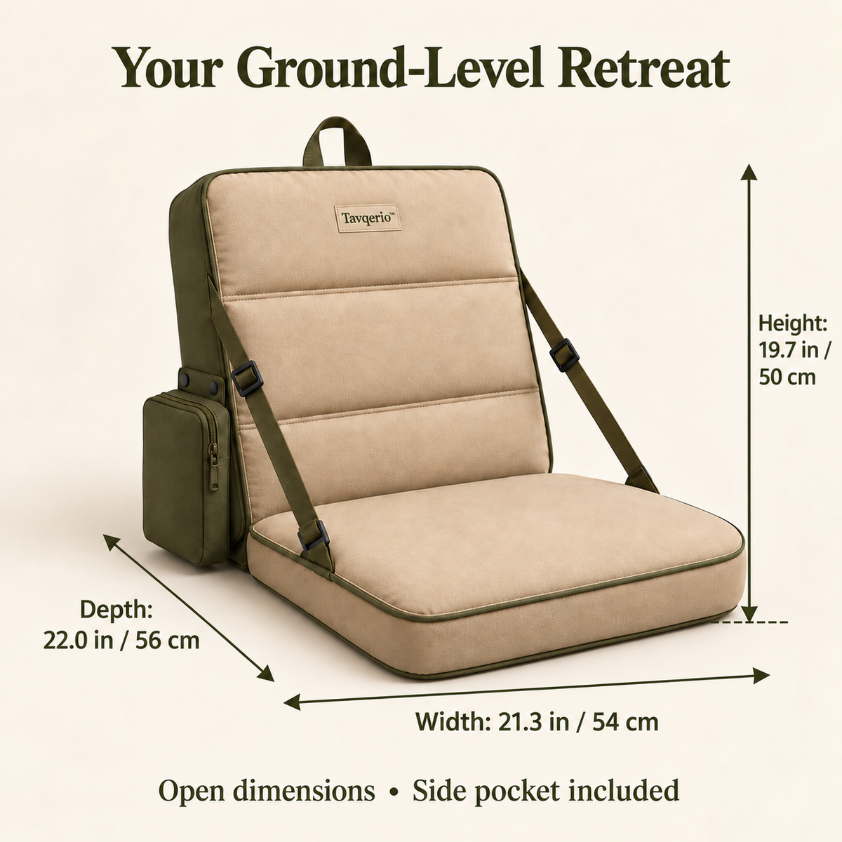 Tavqerio™ MeadowRest Folding Picnic Ground Chair
