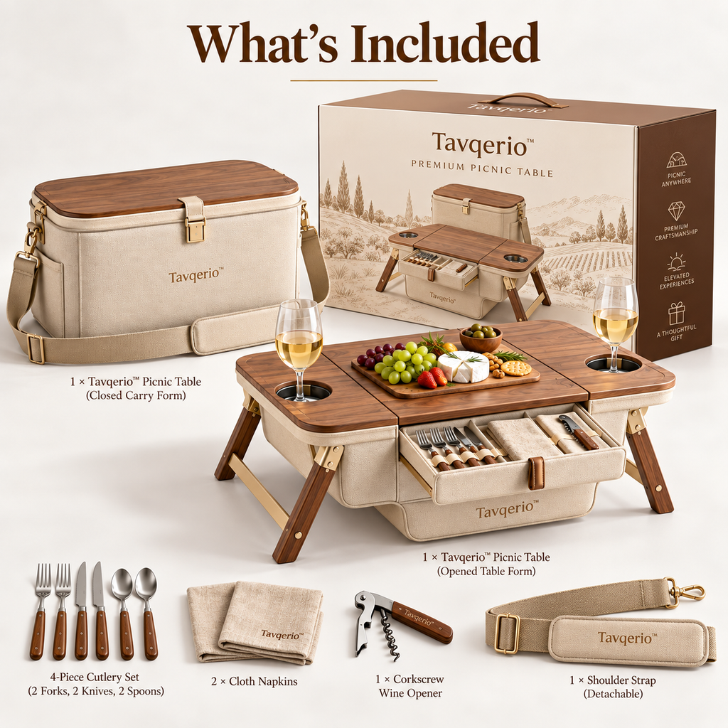 Tavqerio™ Convertible Picnic Cooler Table