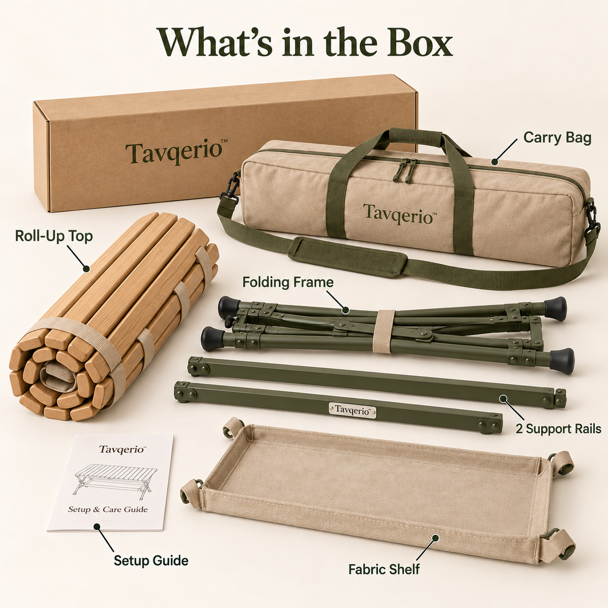 Tavqerio™ SlatNest Roll-Top Picnic Table