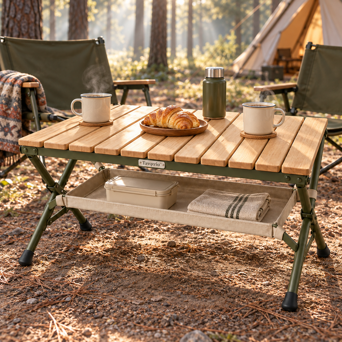 Tavqerio™ SlatNest Roll-Top Picnic Table